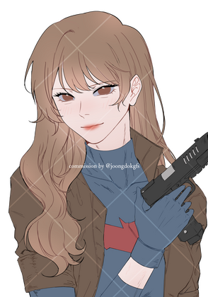 Flat-colored Bust